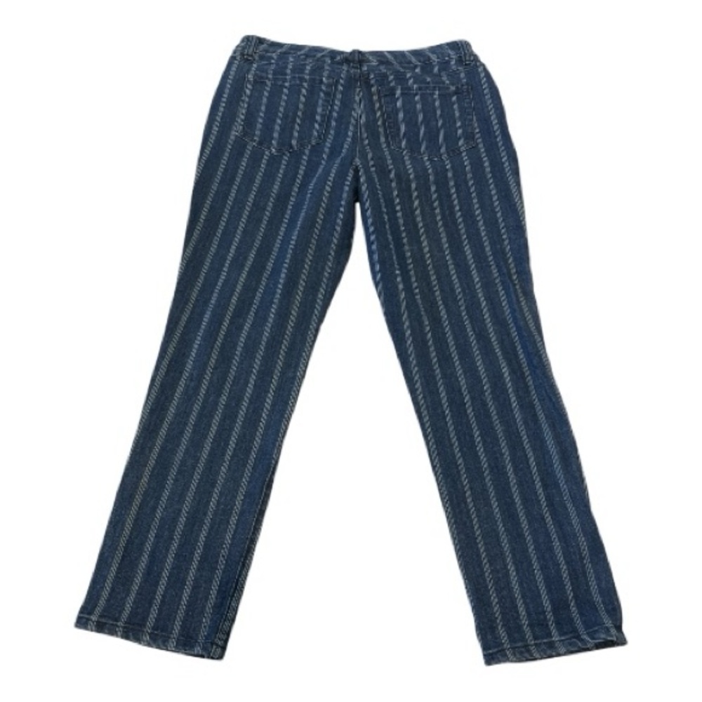 Style & Co Slim Ankle Striped Jeans Women’s Size 8 Blue Stretch Denim - Picture 3 of 7
